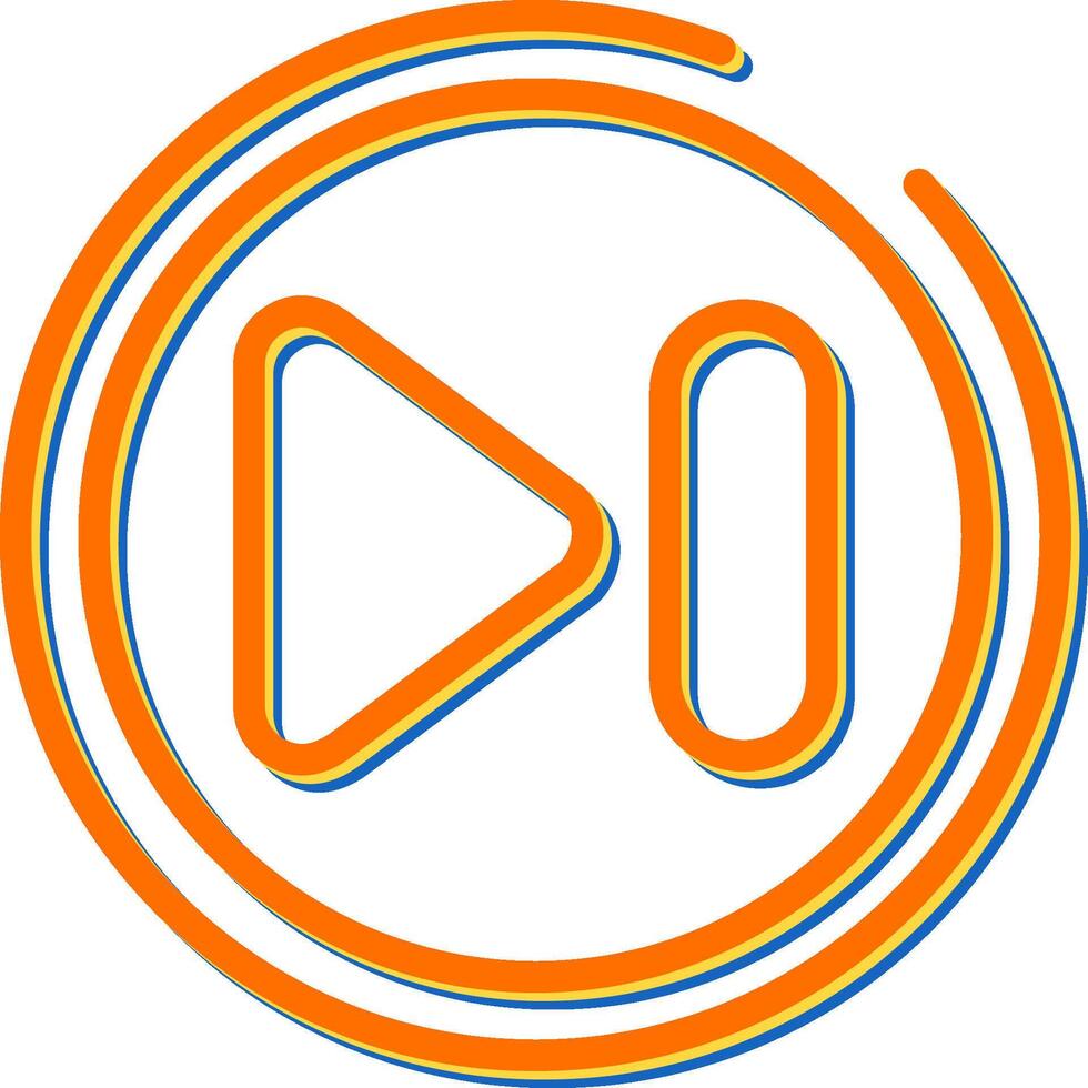 Next Track Button Vector Icon