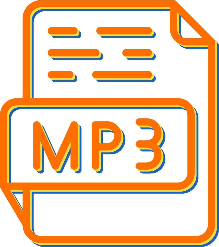 icono de vector de mp3