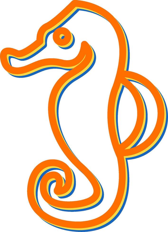 Seahorse Vector Icon