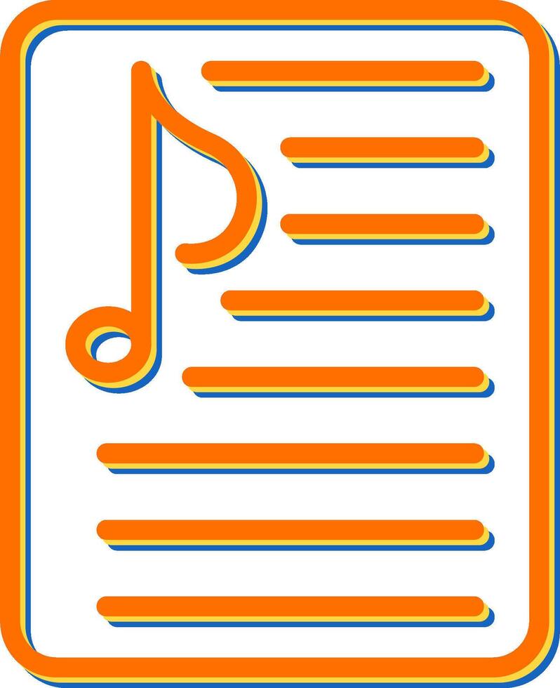 Music Playlist Vector Icon