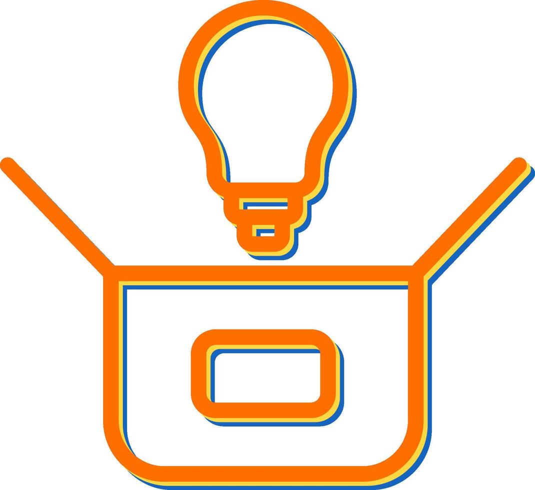 Think Outside The Box Vector Icon