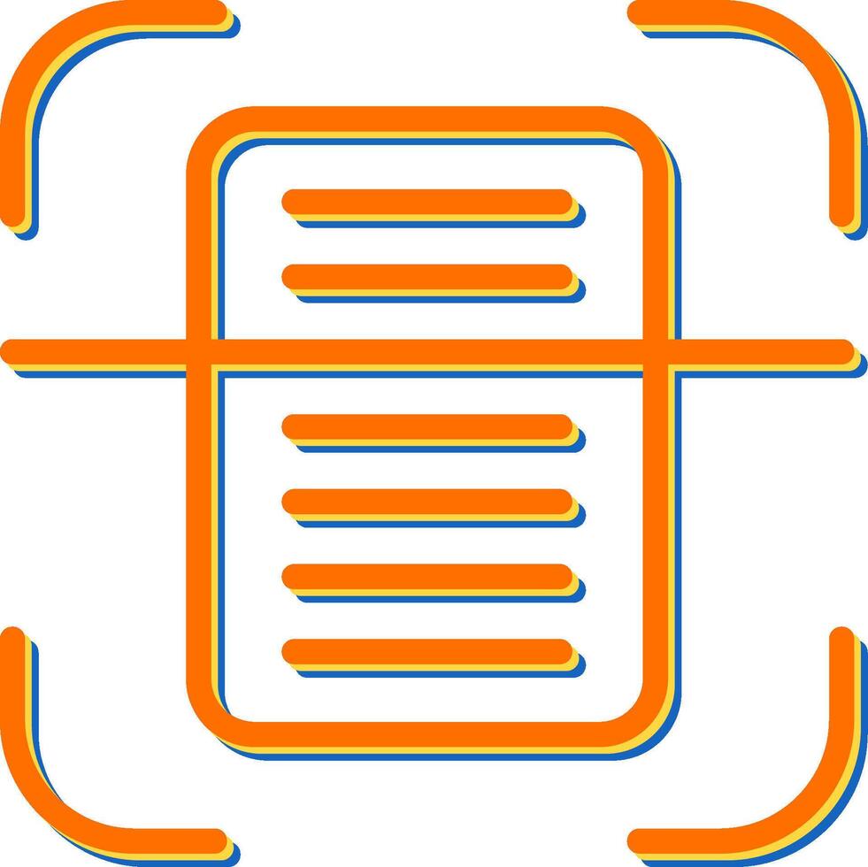 Document Scanning Vector Icon