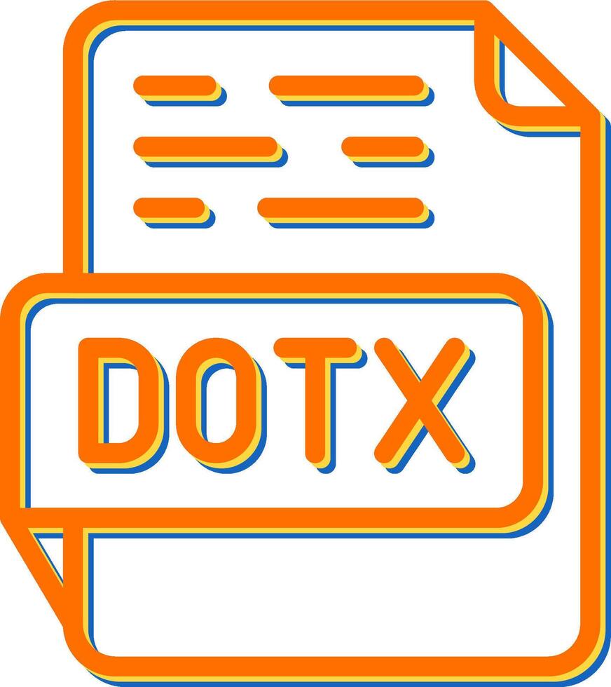 DOTX Vector Icon