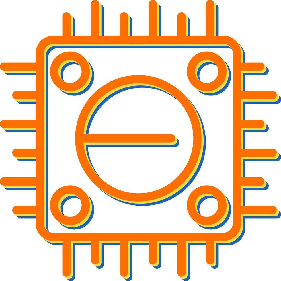 icono de vector de cpu