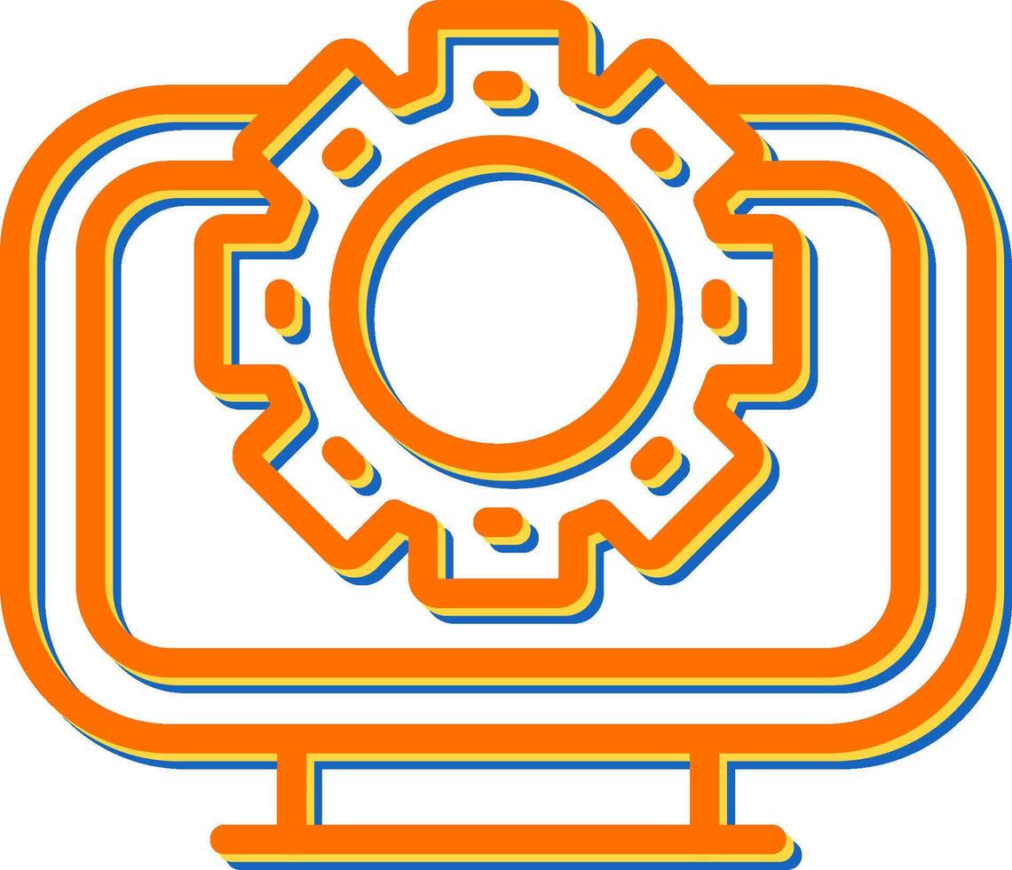 Desktop Computer Vector Icon