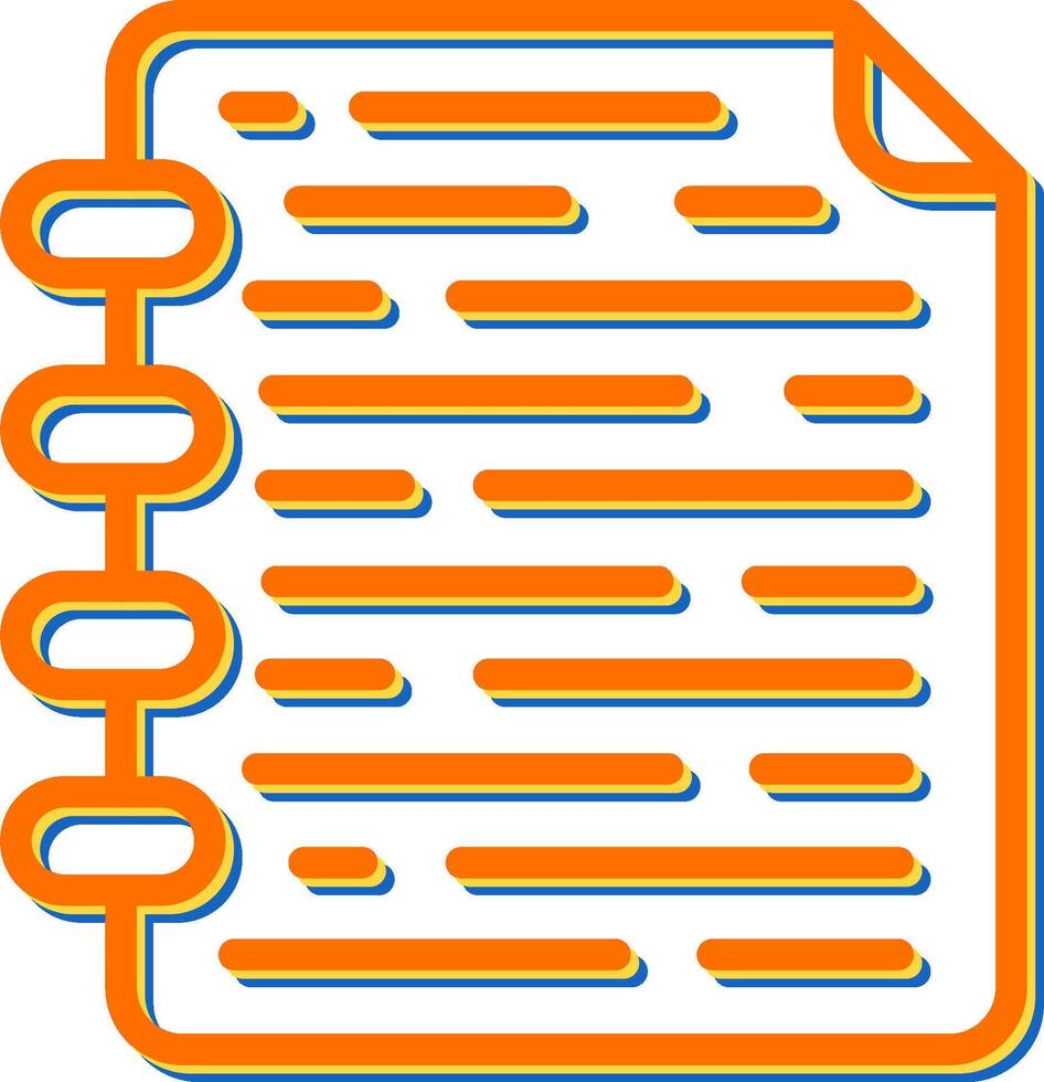 Note Page Vector Icon