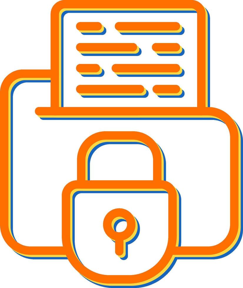 Secure Folder Vector Icon