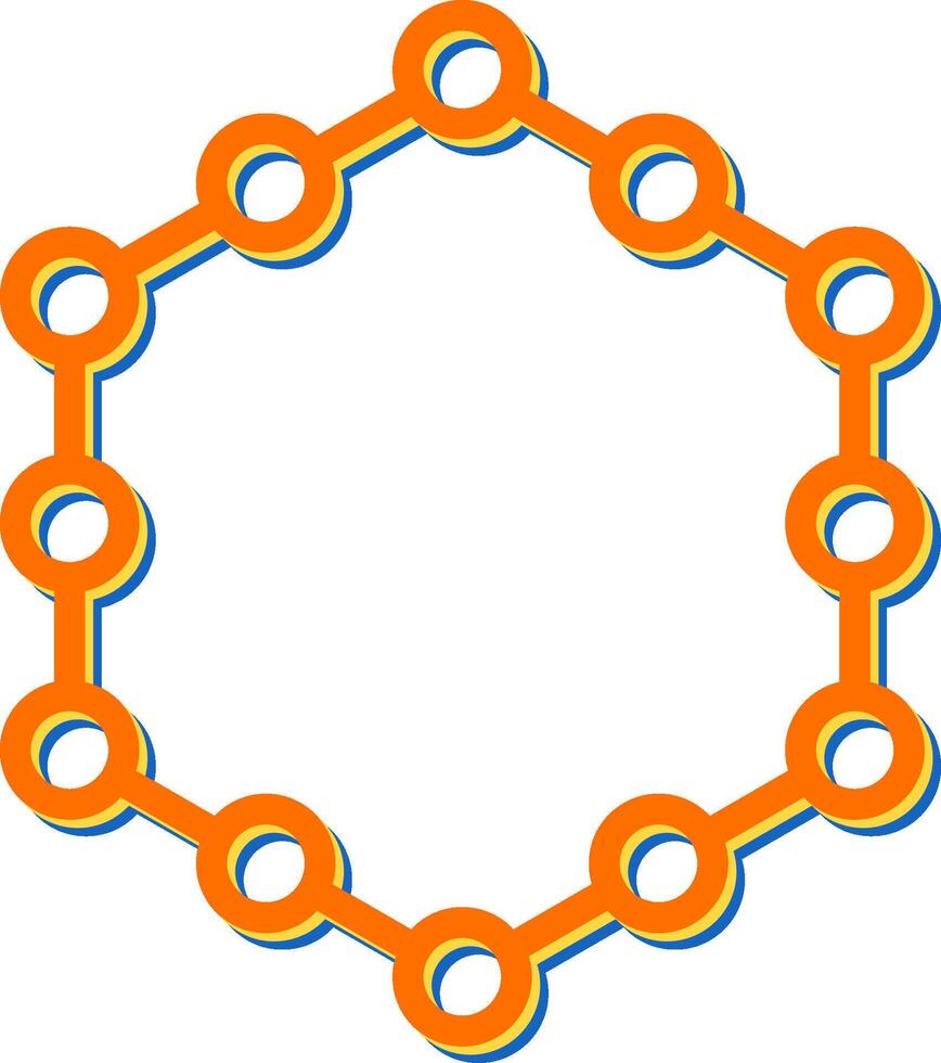 icono de vector hexagonal