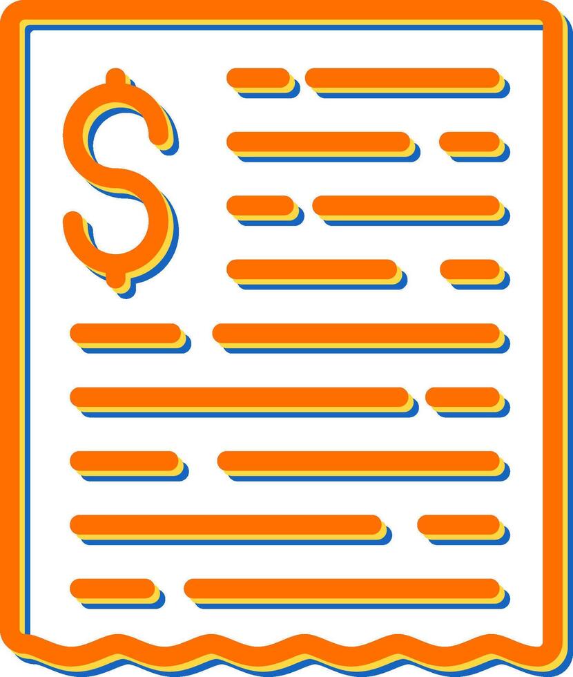 Bill Vector Icon