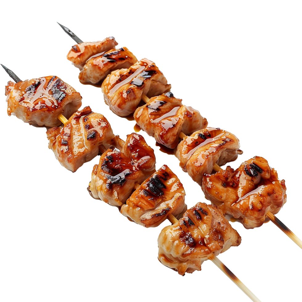 AI generated Yakitori isolated on transparent background png