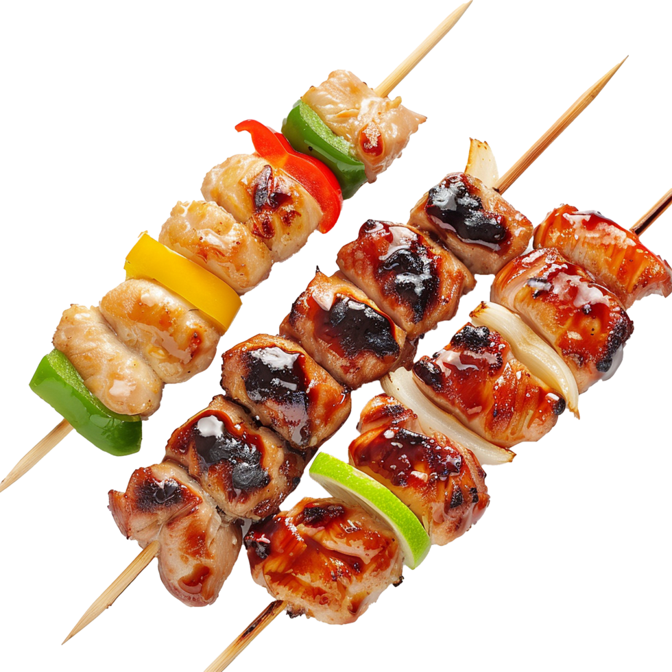 AI generated Yakitori isolated on transparent background png