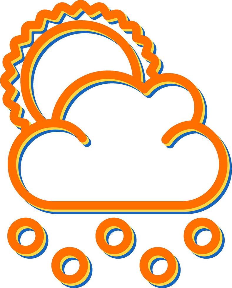 icono de vector de nubes