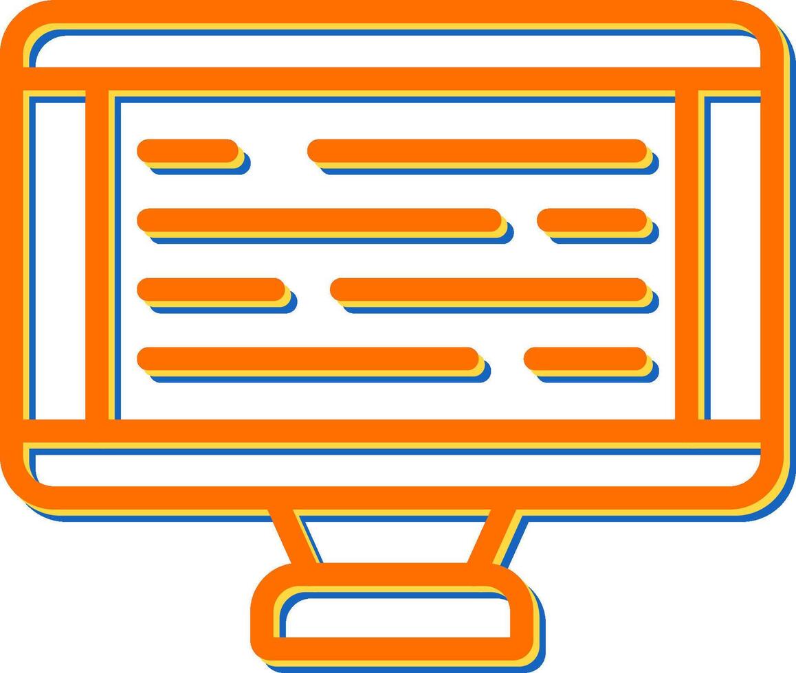 Desktop Computer Vector Icon