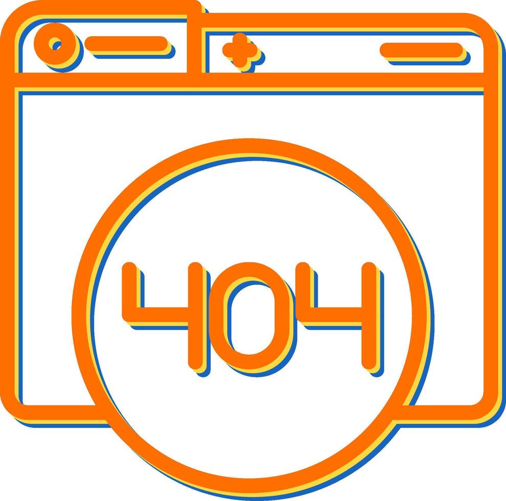 404 Error Vector Icon