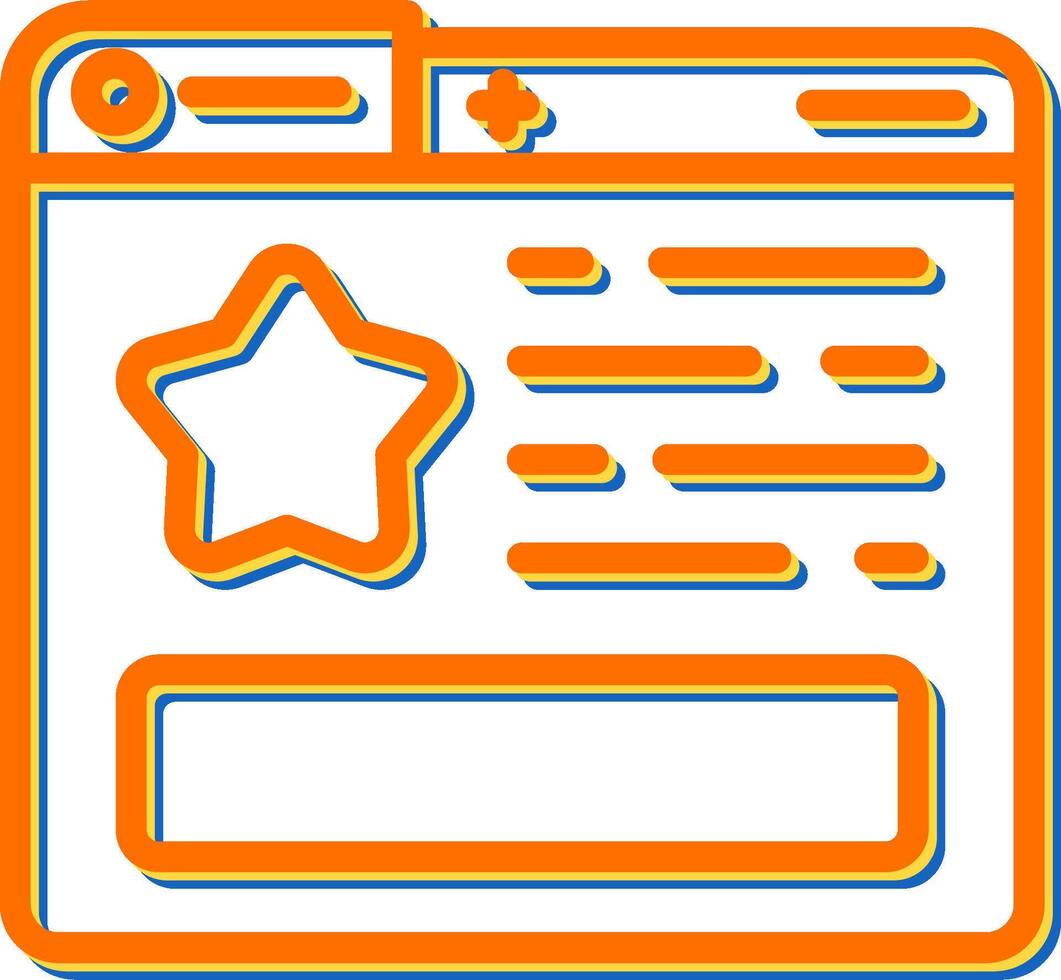 favorito página vector icono