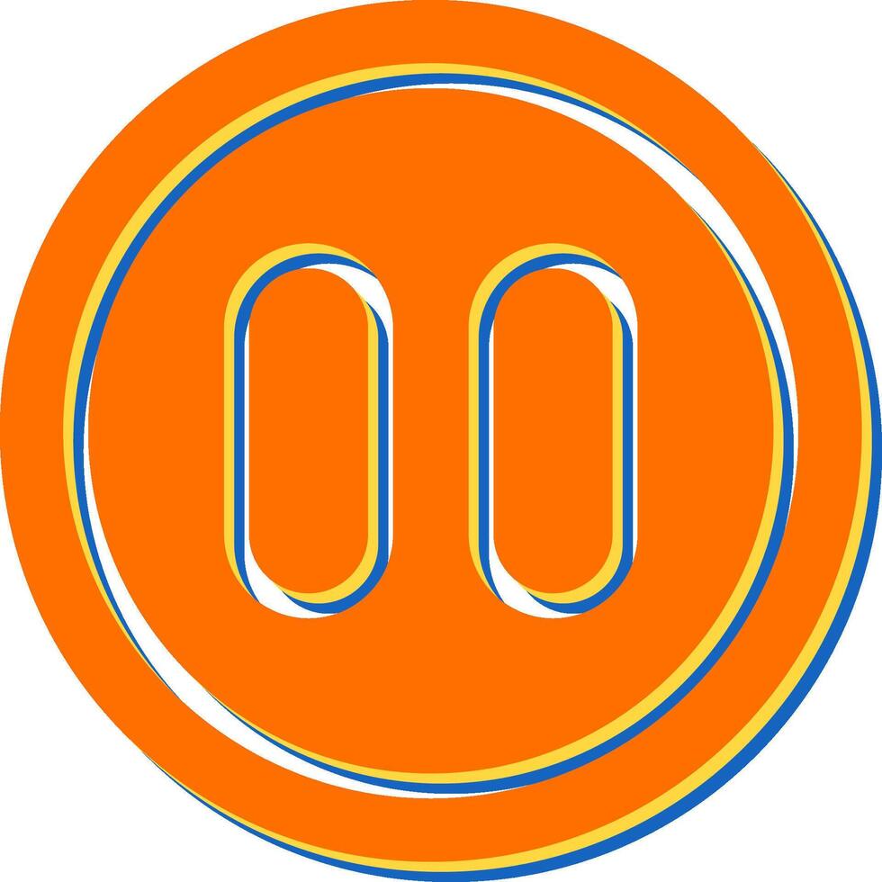 Pause Button Vector Icon