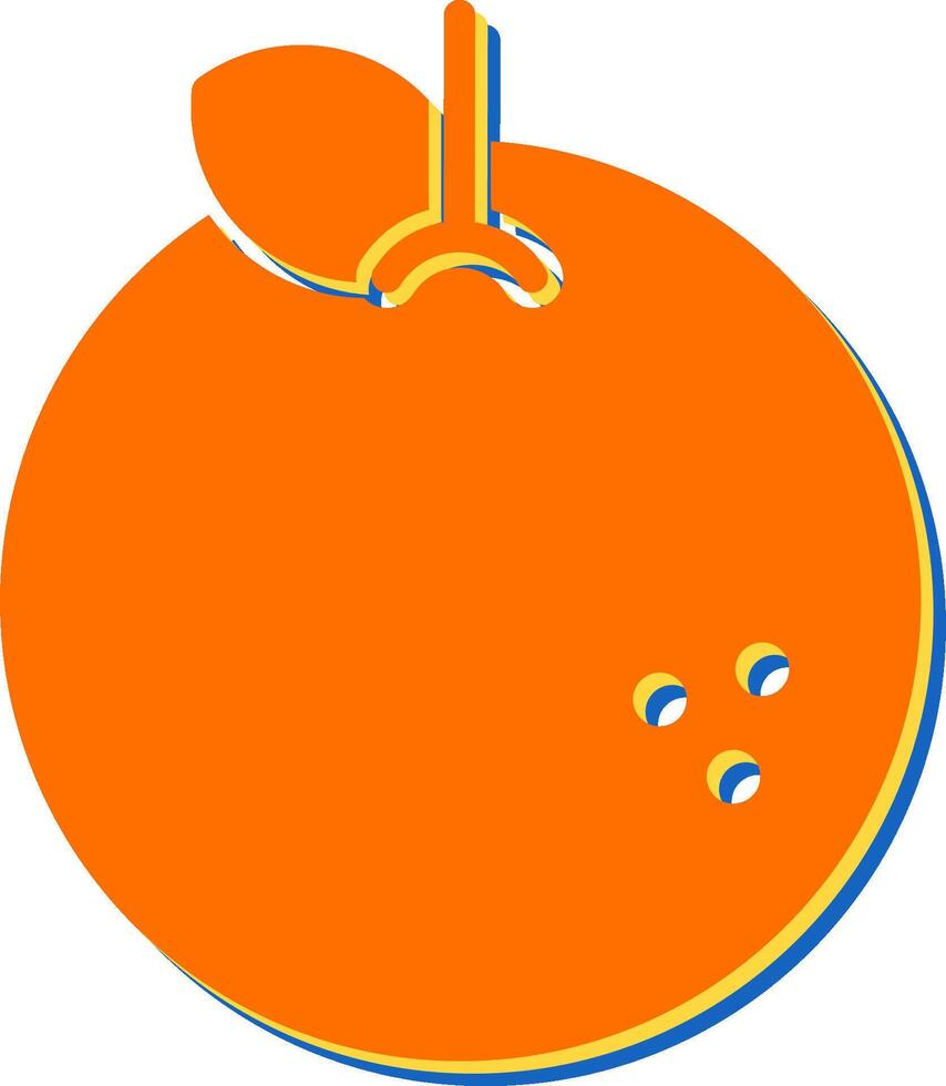 icono de vector naranja