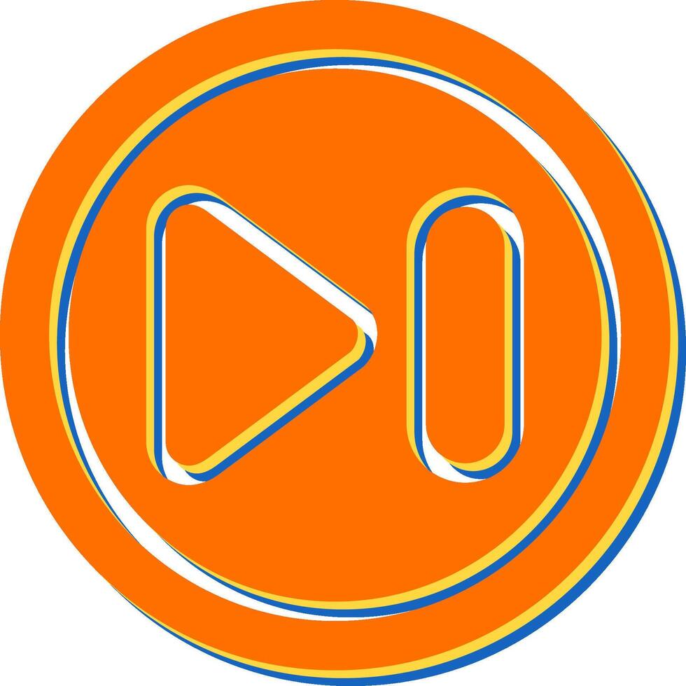 Next Track Button Vector Icon