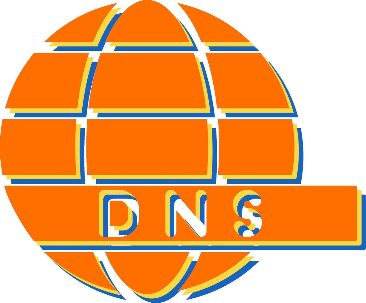 dns servidor vector icono