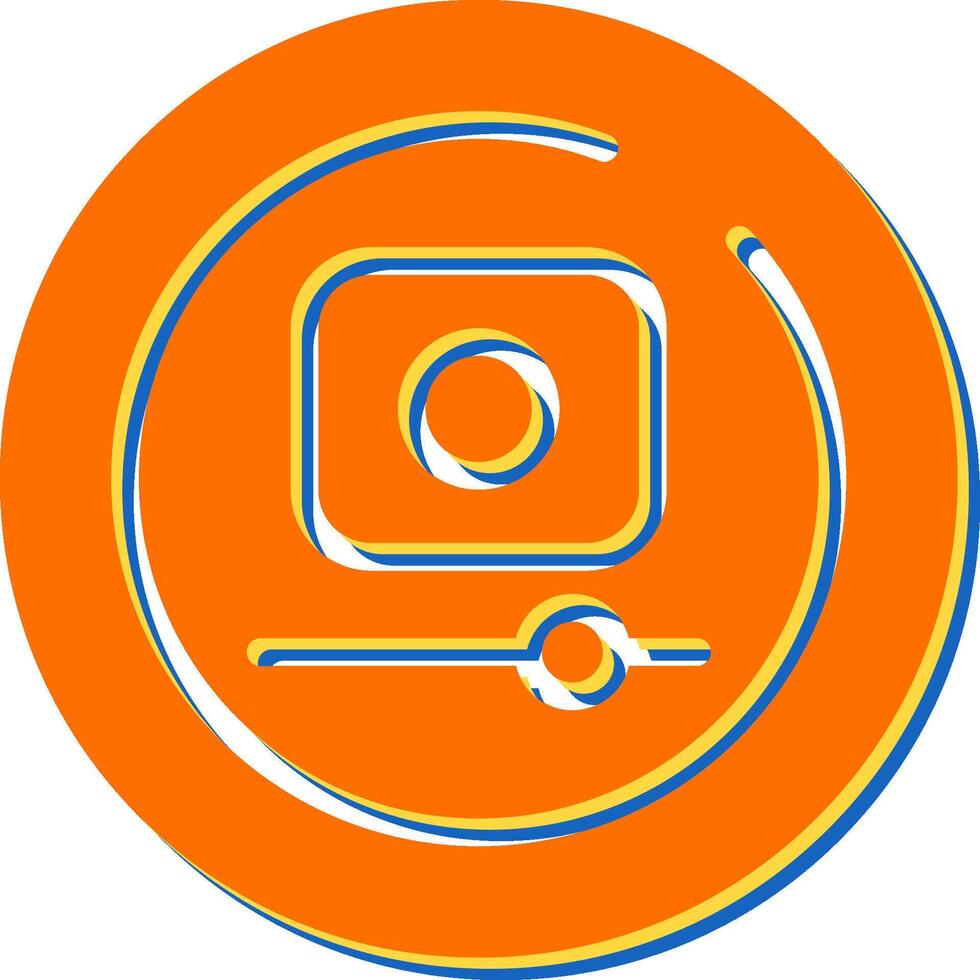 Video Record Circle Vector Icon