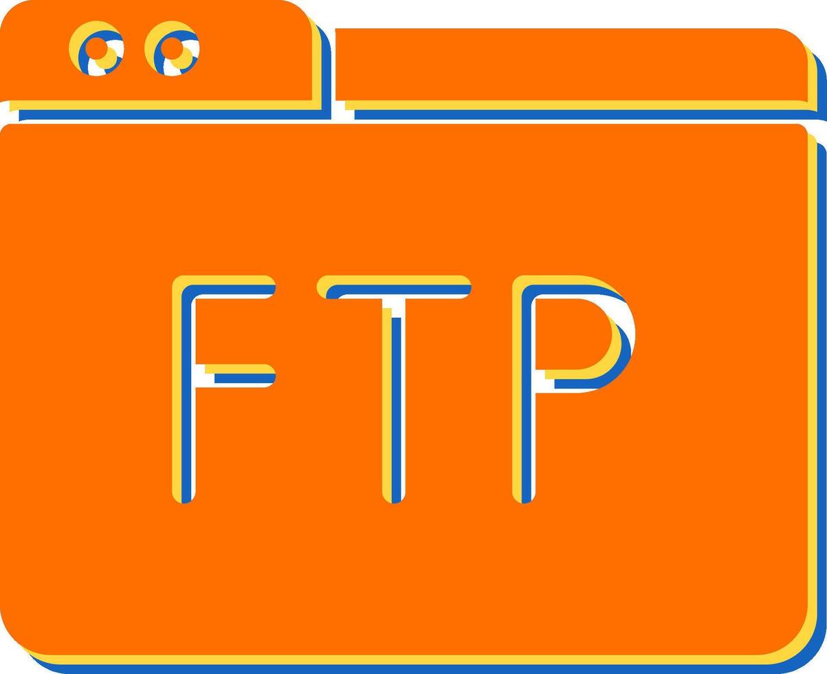 icono de vector ftp