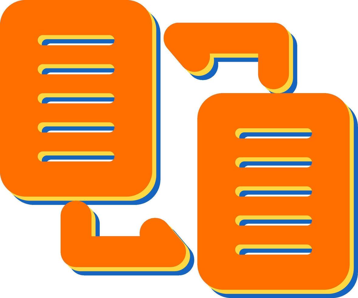 Document Distribution Vector Icon