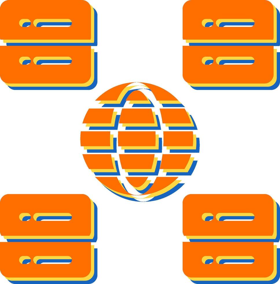 Content Delivery Network Vector Icon