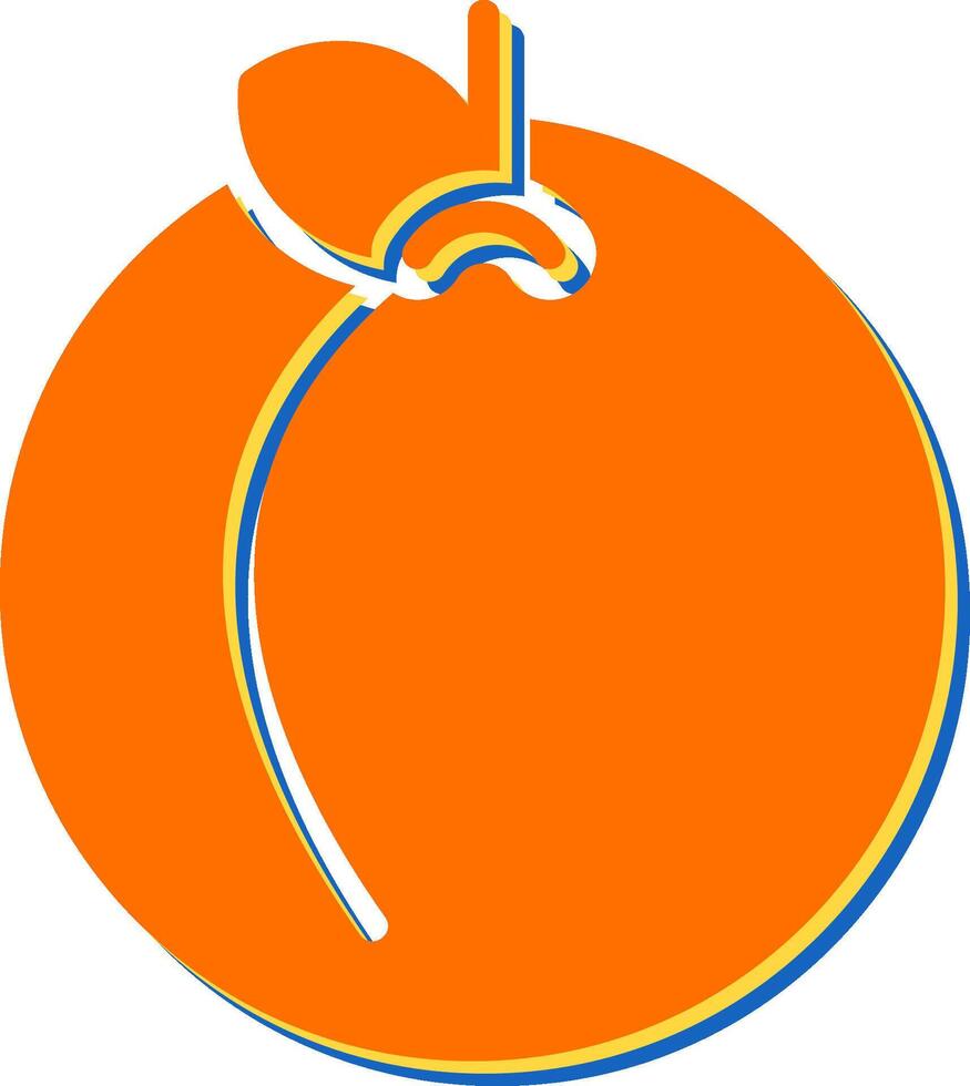 Peach Vector Icon