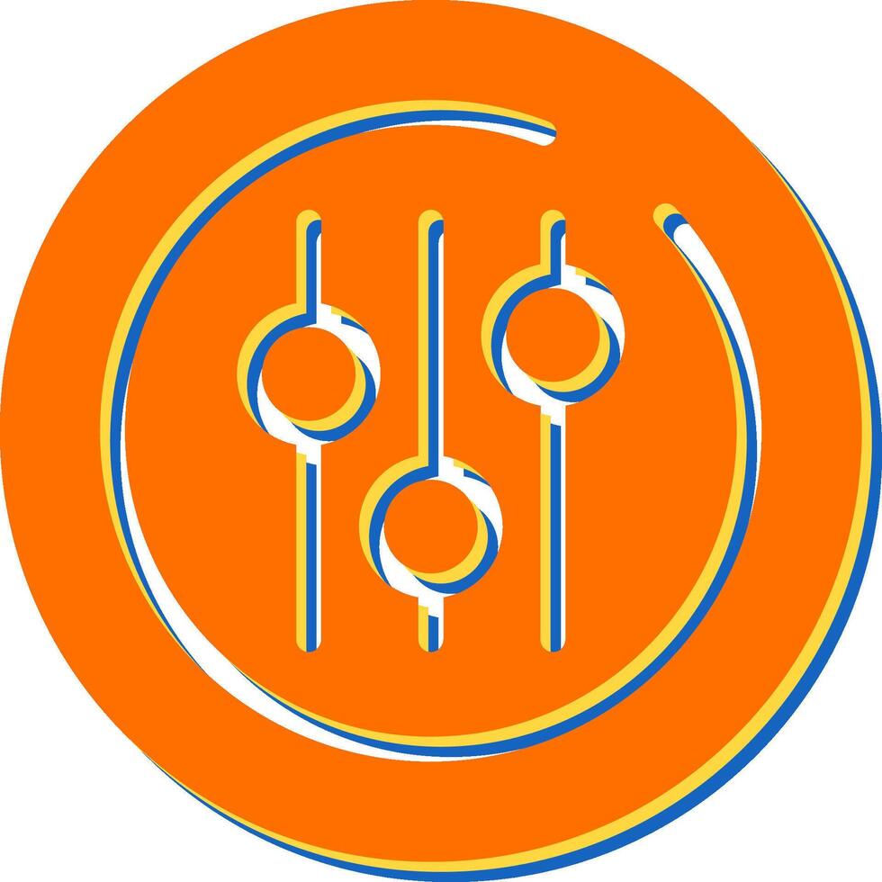 Audio Equalizer Circle Vector Icon
