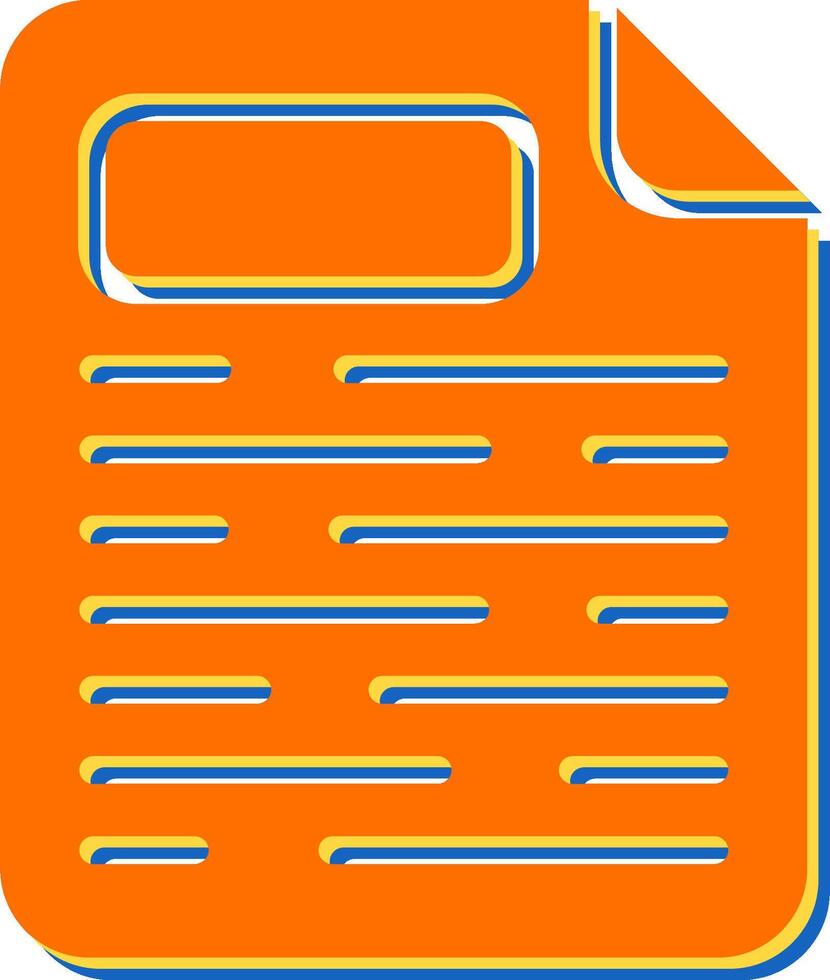 Page Facing Up Vector Icon