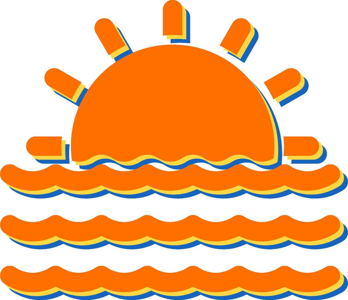 Sunset Vector Icon