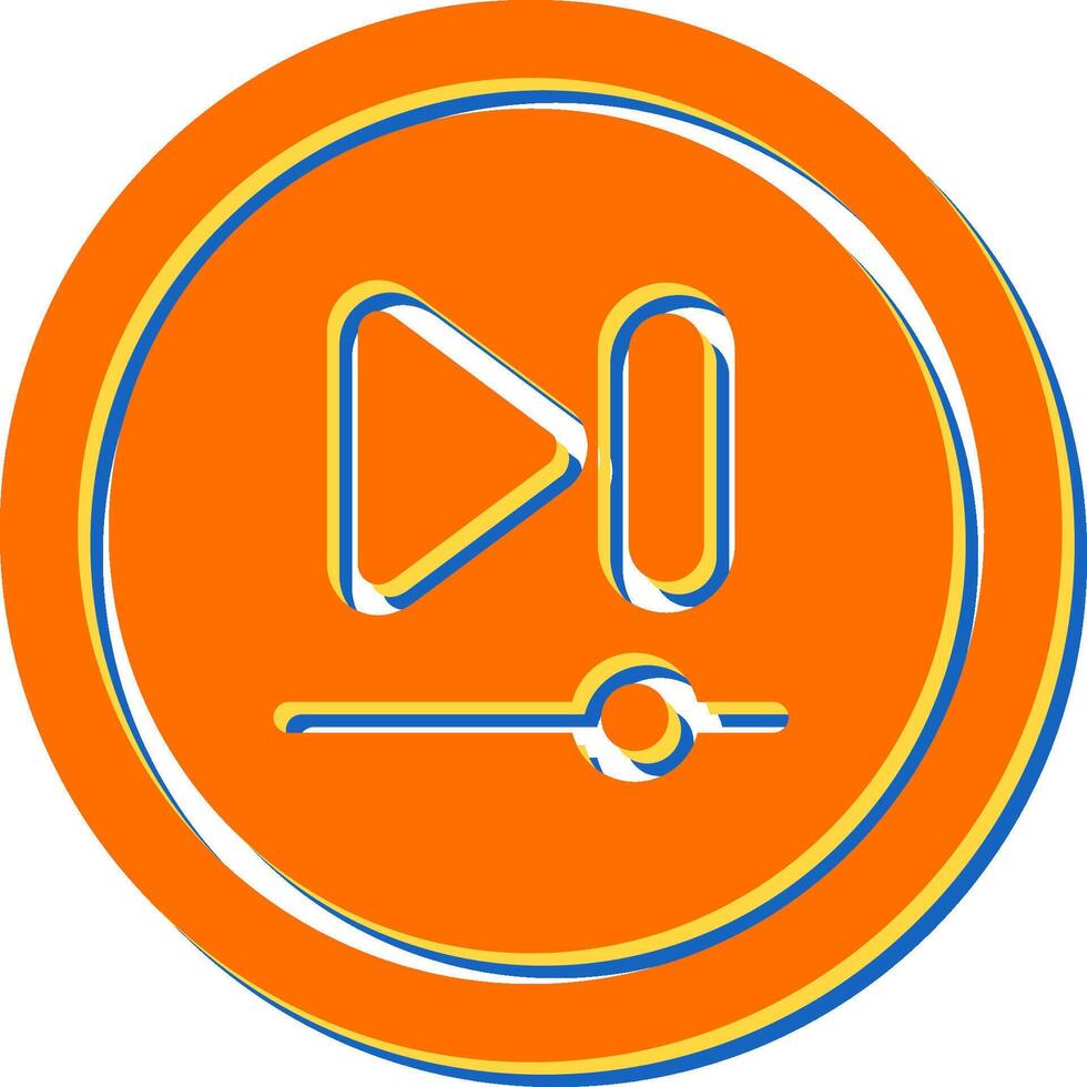 Video Next Track Button Vector Icon