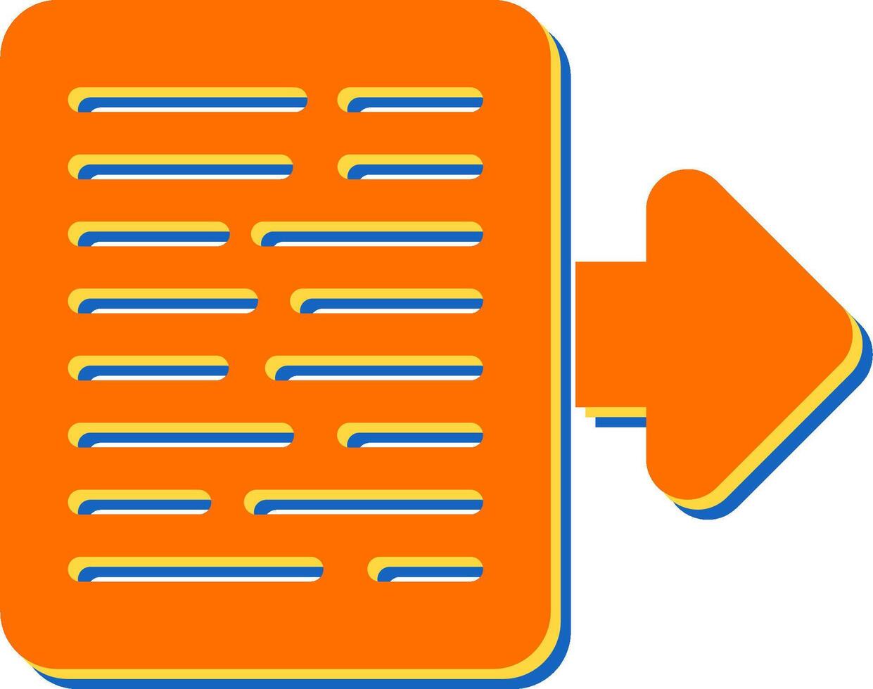 Document Export Vector Icon