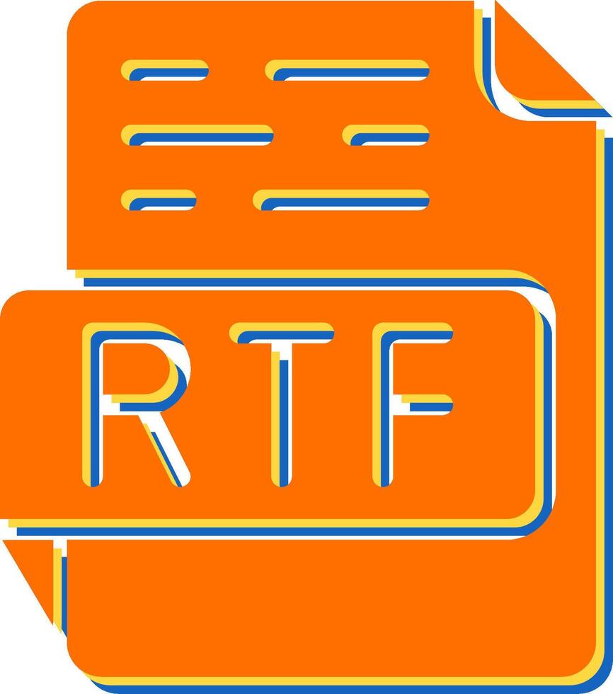 icono de vector rtf