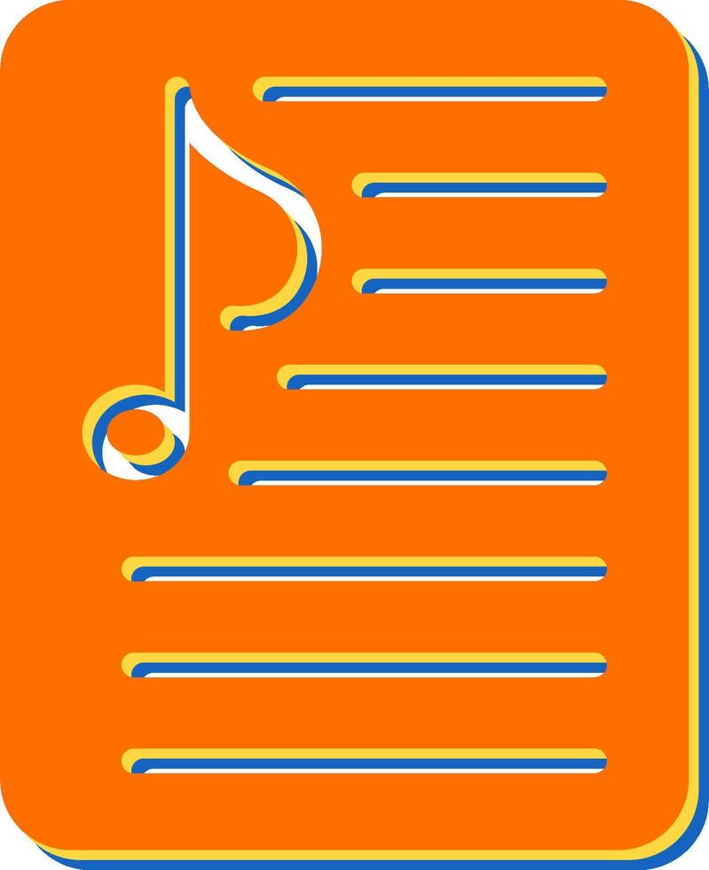 Music Playlist Vector Icon