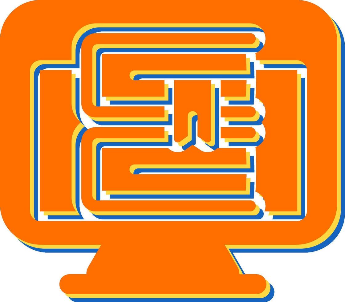 Computer Vector Icon
