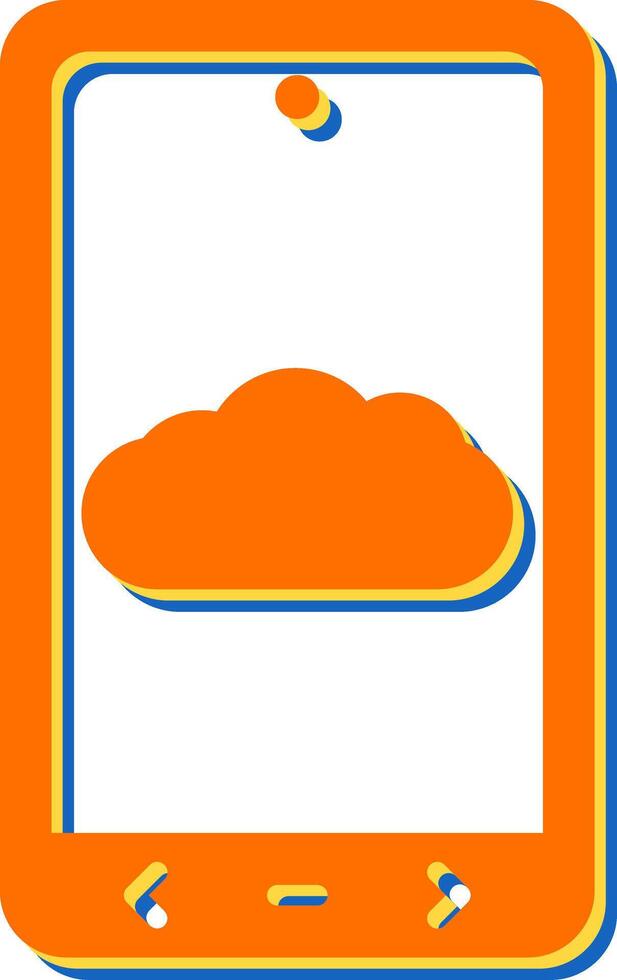 icono de vector de nube