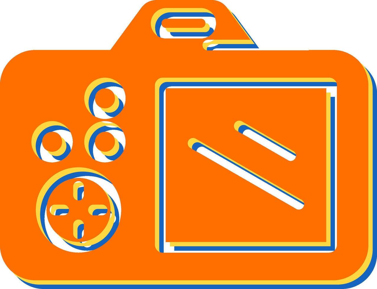 icono de vector de cámara dslr