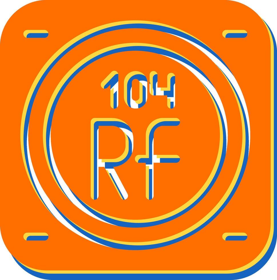 rutherfordio vector icono