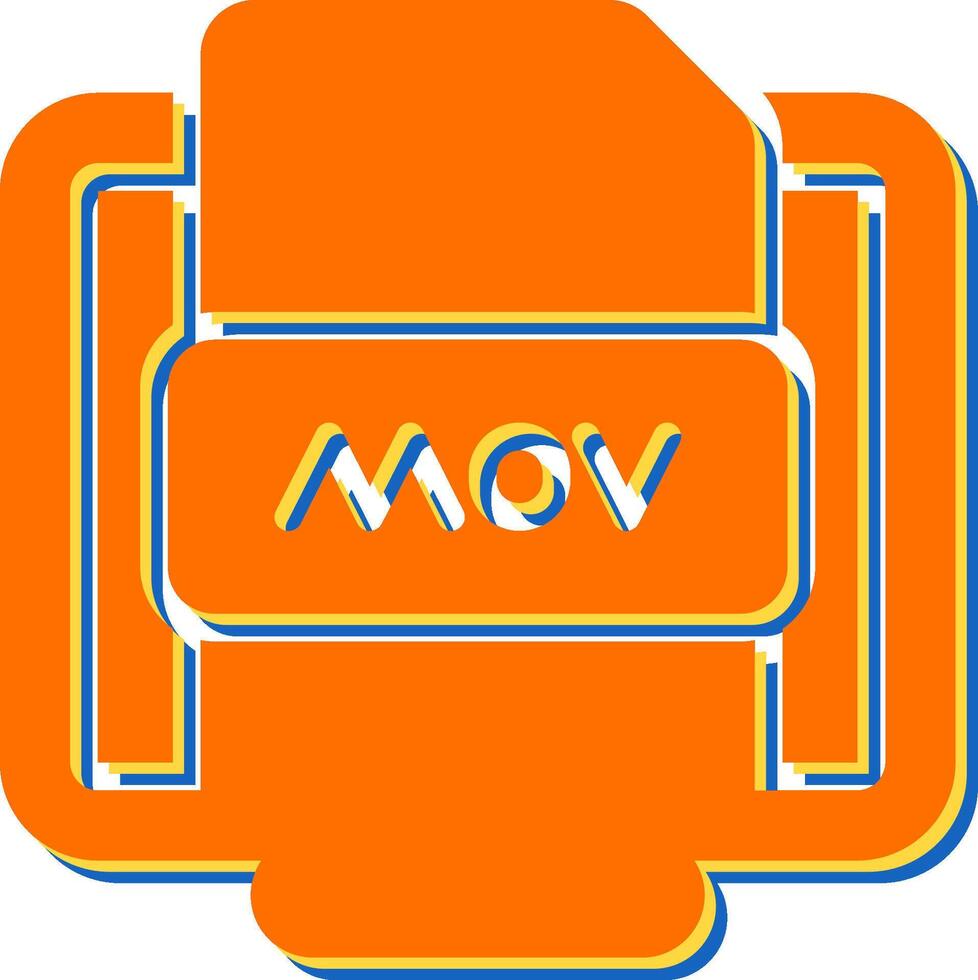 mov archivo vector icono