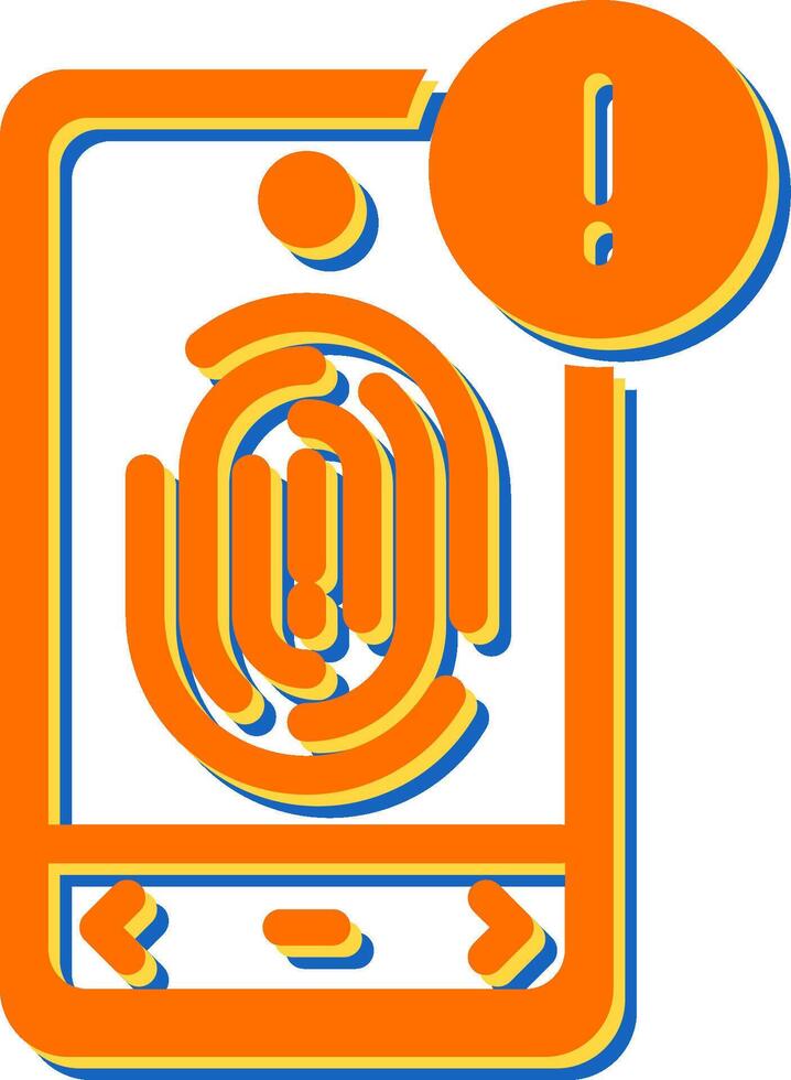 Biometric Identification Vector Icon
