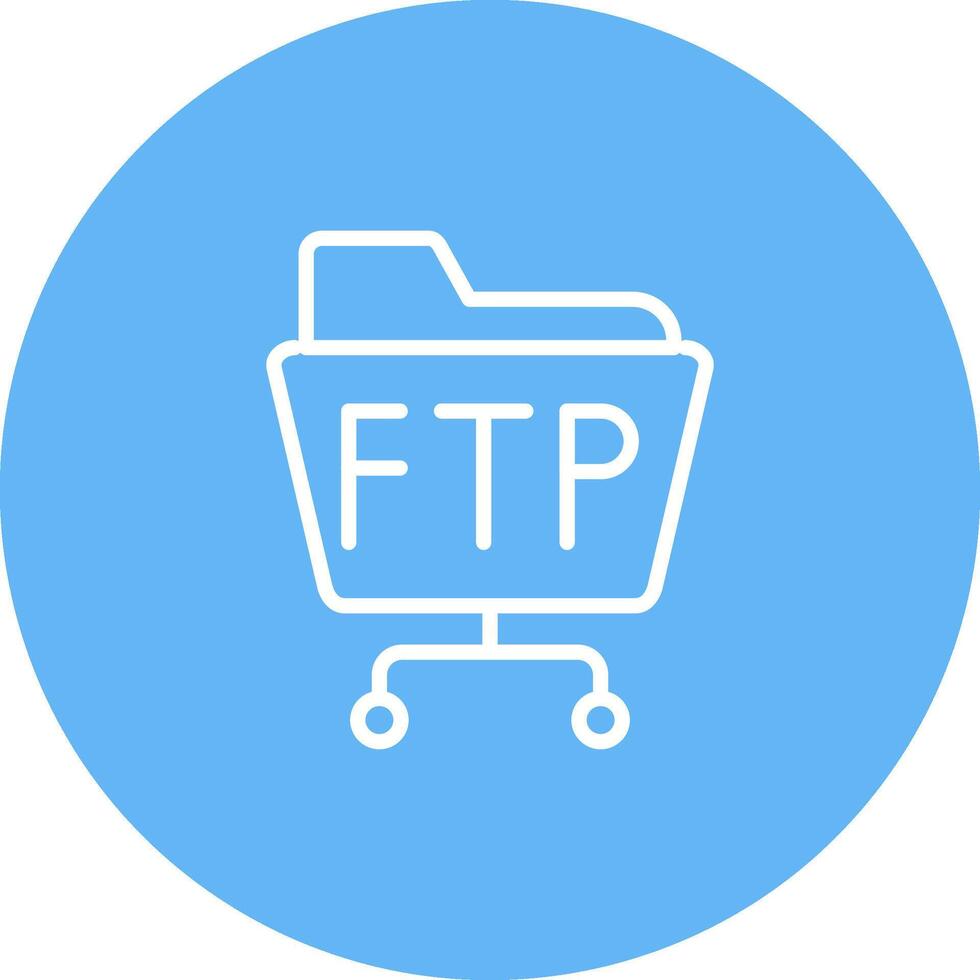 ftp servidor vector icono