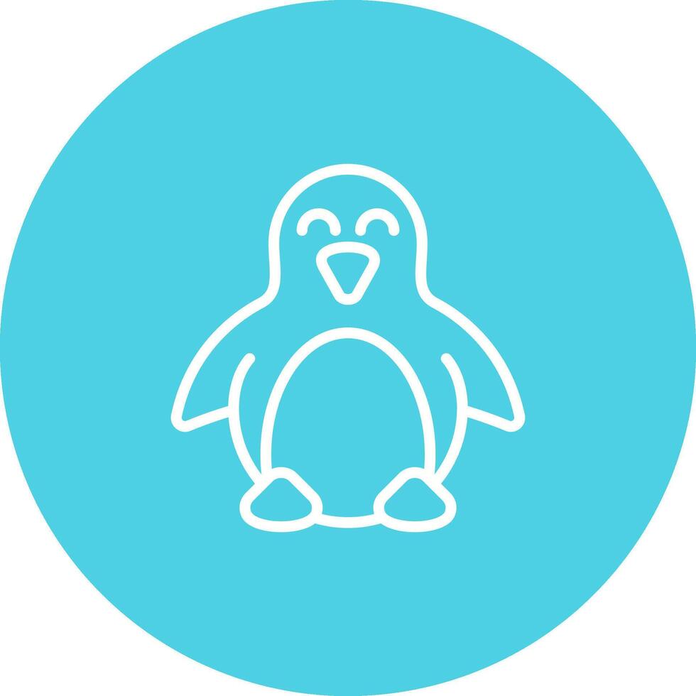 icono de vector de pingüino