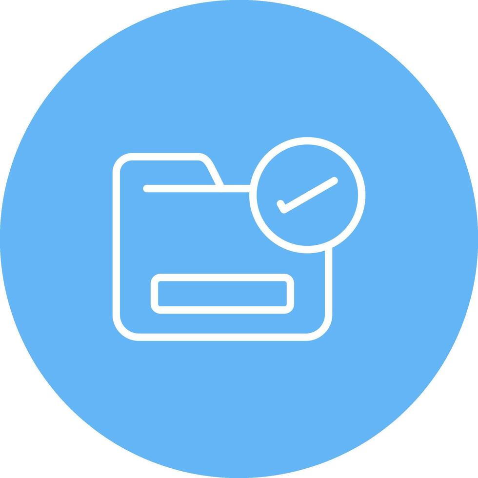 Folder with a Checkmark Vector Icon