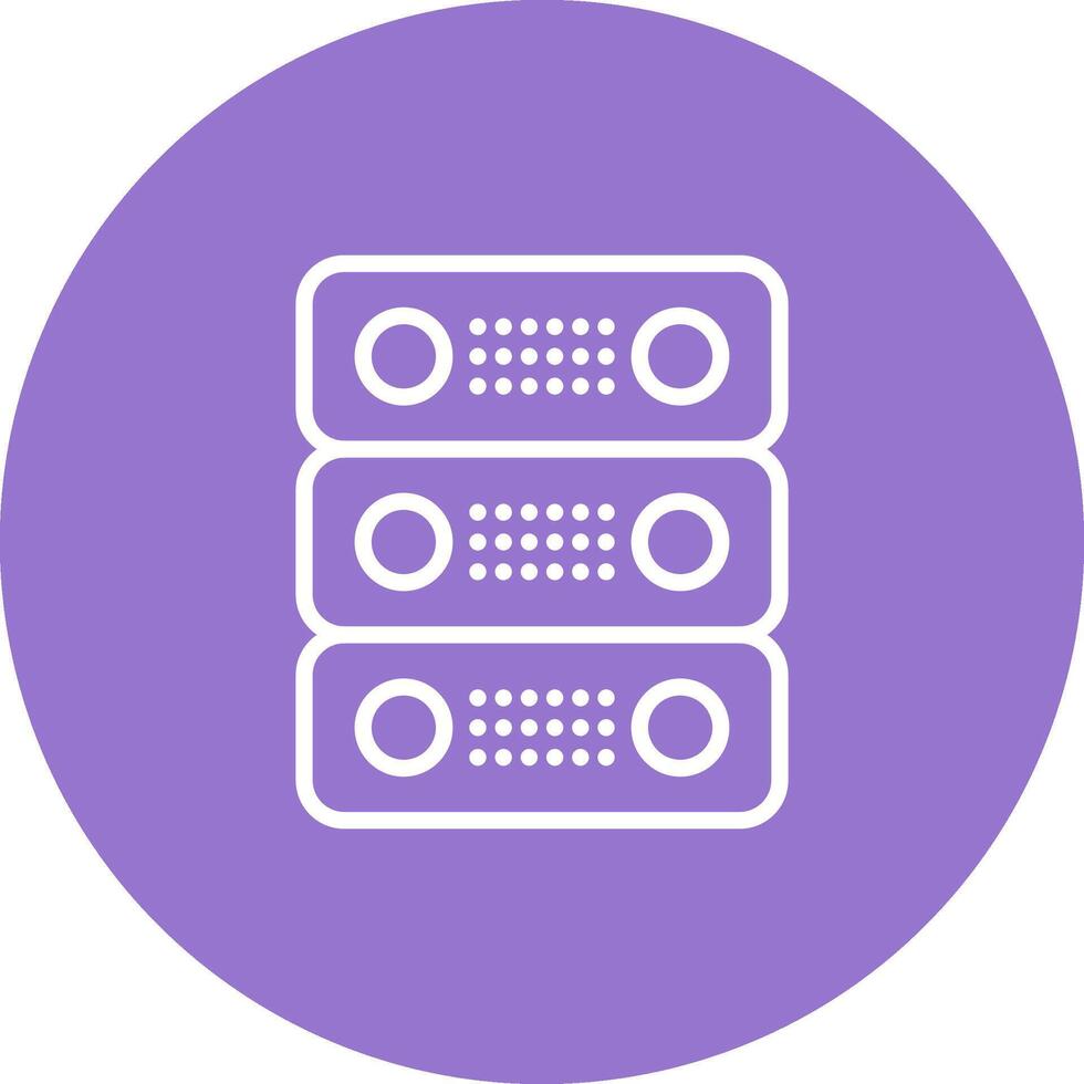 Dedicated Server Vector Icon