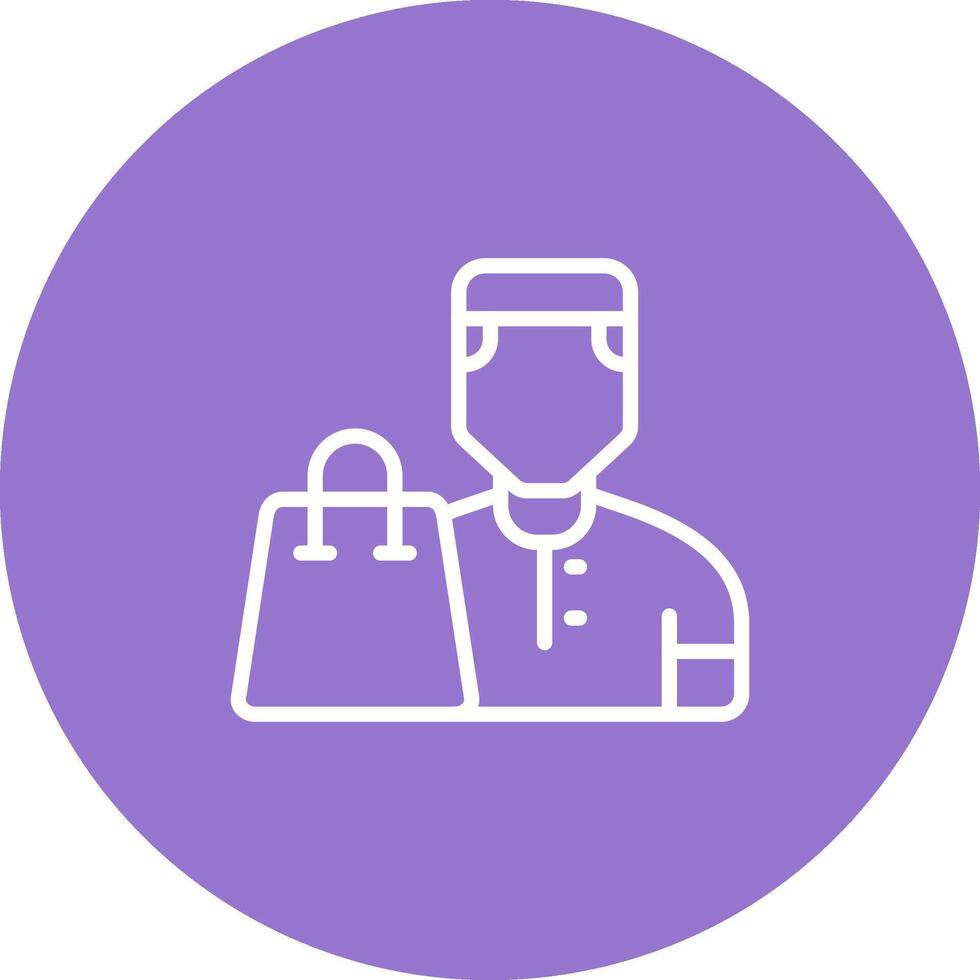 User Shopping Vector Icon