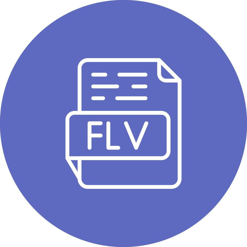 FLV Vector Icon