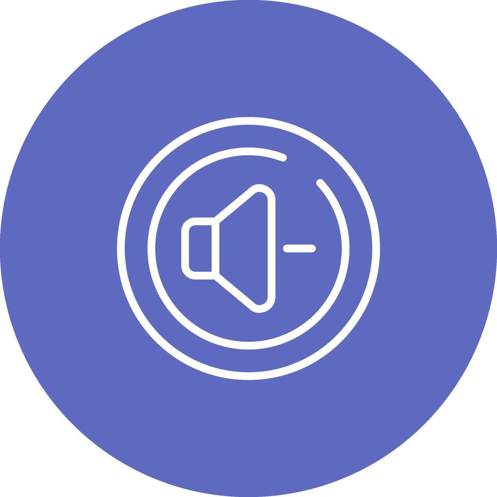 Volume Down Circle Vector Icon