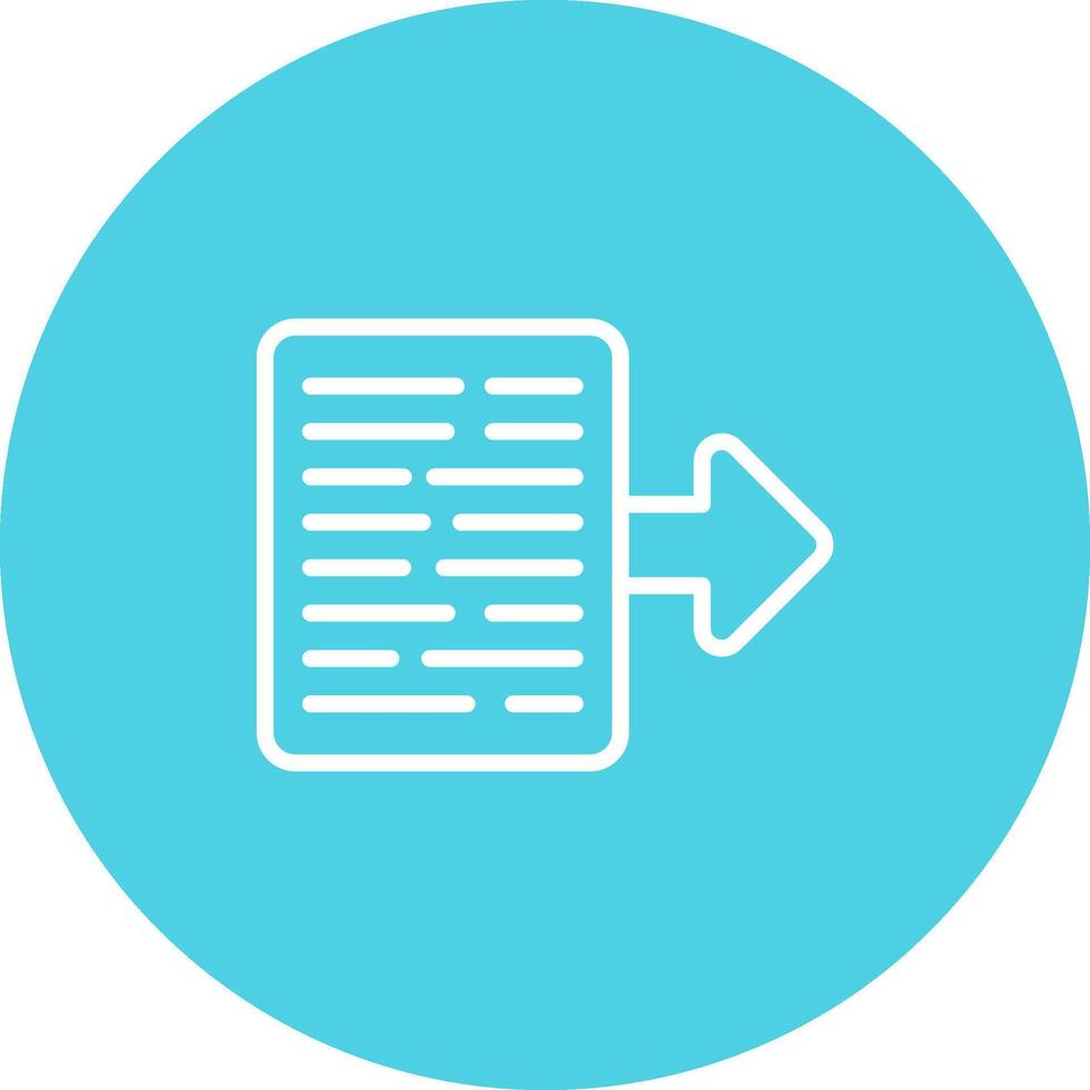 Document Export Vector Icon