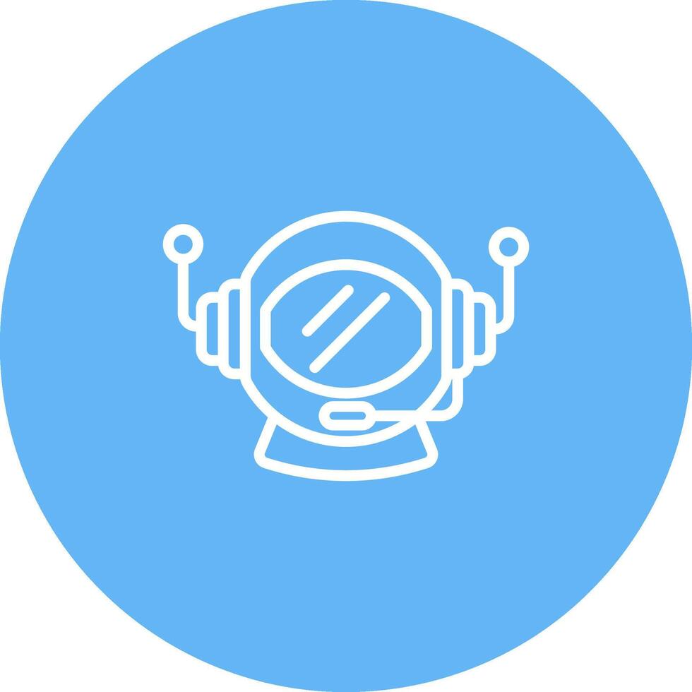 Astronaut Helmet Vector Icon